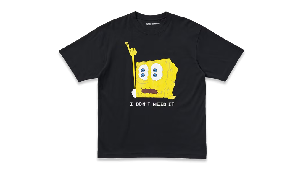 spongebob squarepants cactus plant flea market Uniqlo tee