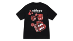 stussy roller black tee